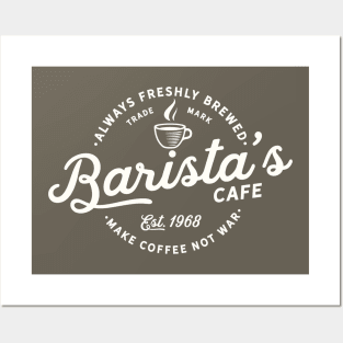 Vintage Barista Logo Posters and Art